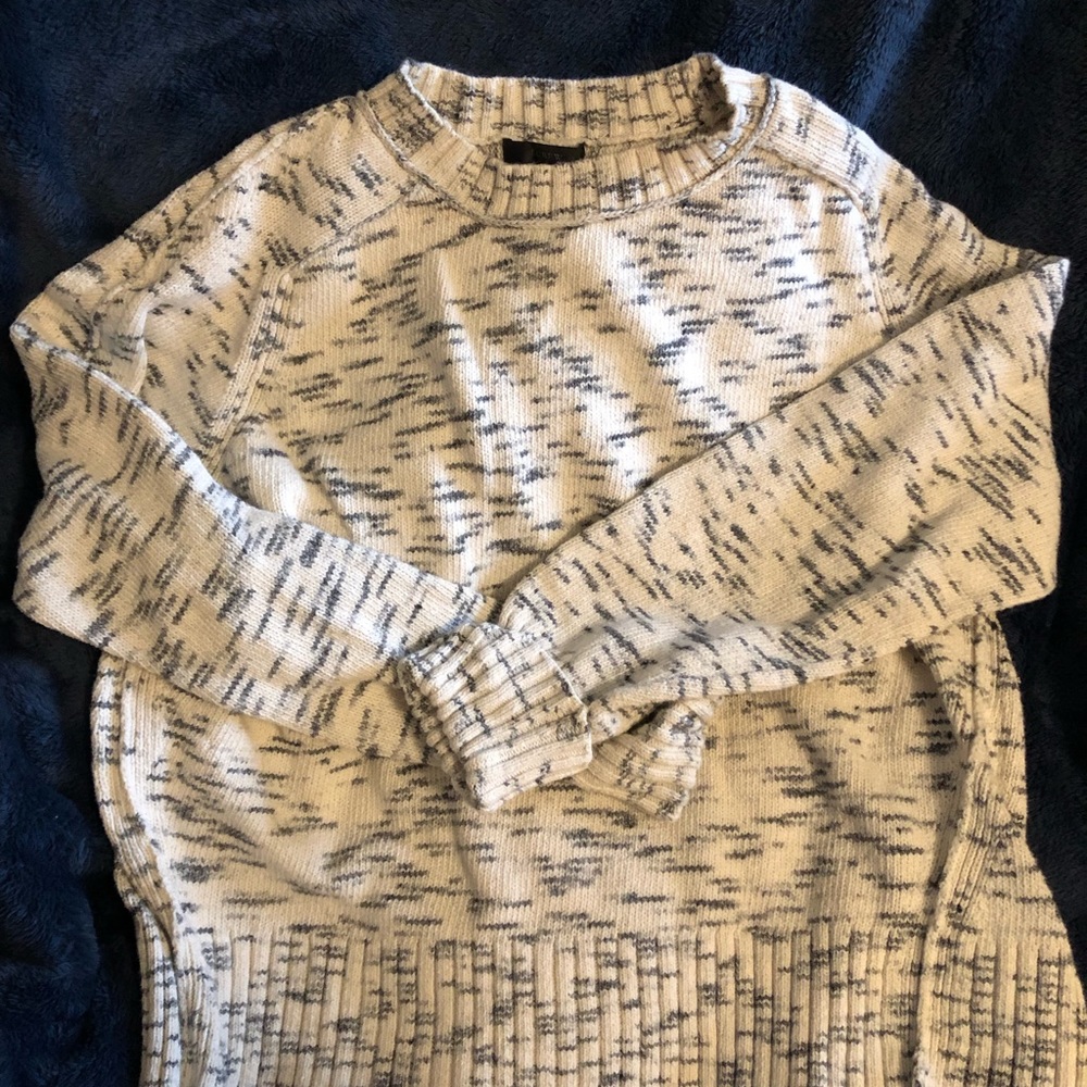J Crew marled ivory sweater XL